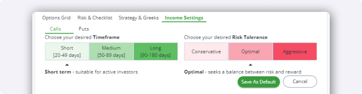 Edge Web OptionsPlay Income Settings